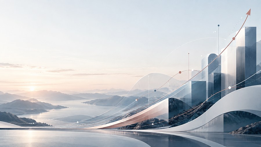 Upward growth trajectory representing full-funnel revenue ownership